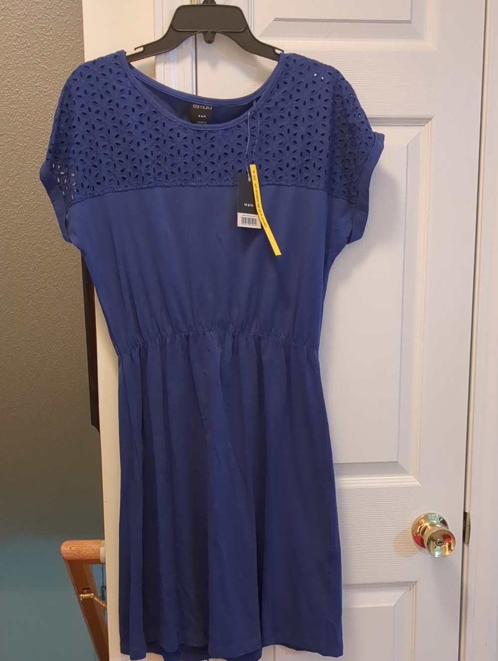 Esmara Royal Blue Eyelet Yoke Dress